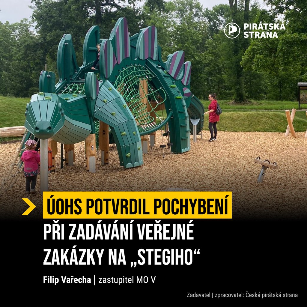 ÚOHS potvrdil pochybení při zadávání veřejné zakázky na „Stegiho“ – Piráti uspěli se svými výhradami